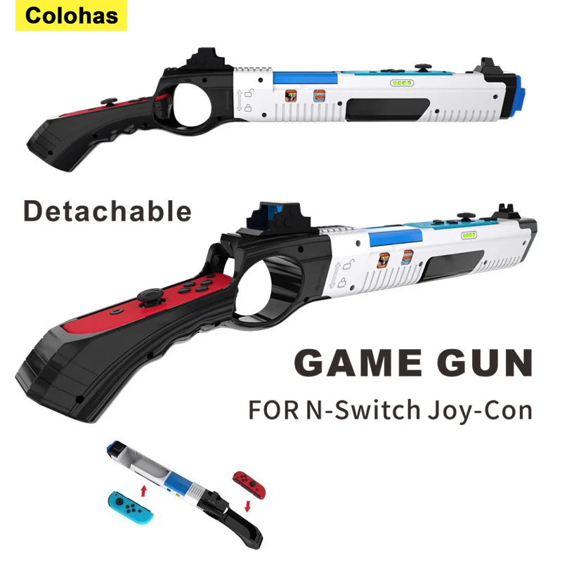 Game Shooting Gun For Nintendo Switch Joy-con Handgrip Sense Joystick Controller Gamepad Joypad Gaming Gun for NS Accessories