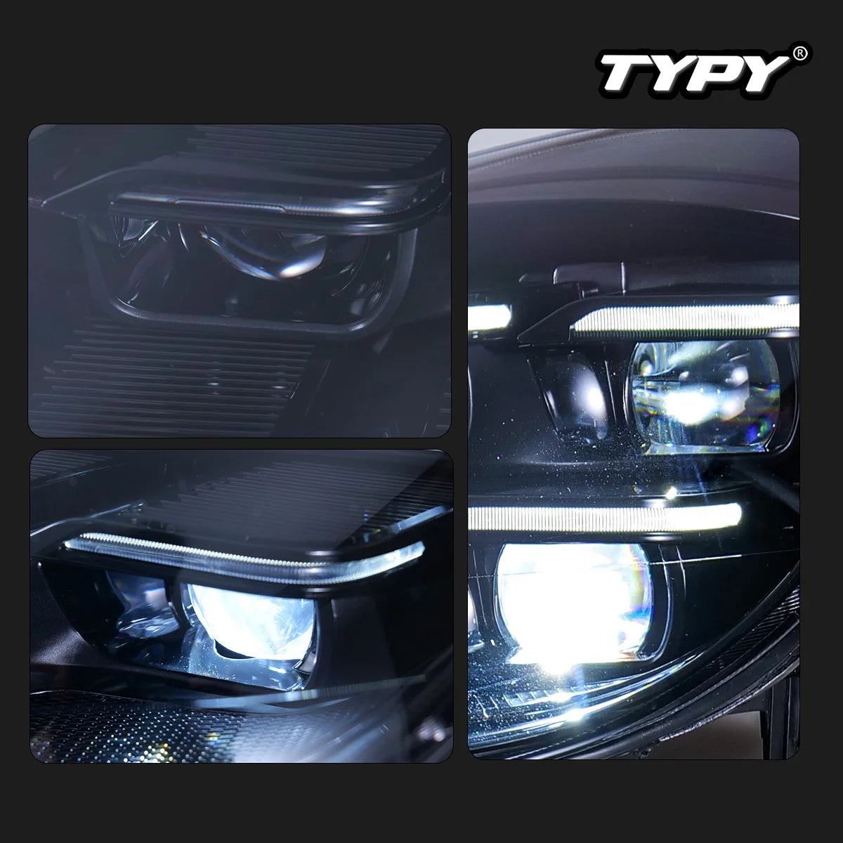 Car Lights For Porsche Cayenne Headlights 2011-2017 958 LED Laser Matrix Head Lamps Upgrade 2024 Style