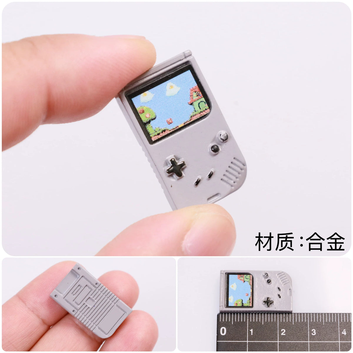 Mini Game Console Model Simulation Gameboy Dollhouse Decor Scene Shooting Prop Miniature Toy