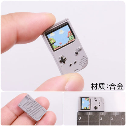 Mini Game Console Model Simulation Gameboy Dollhouse Decor Scene Shooting Prop Miniature Toy