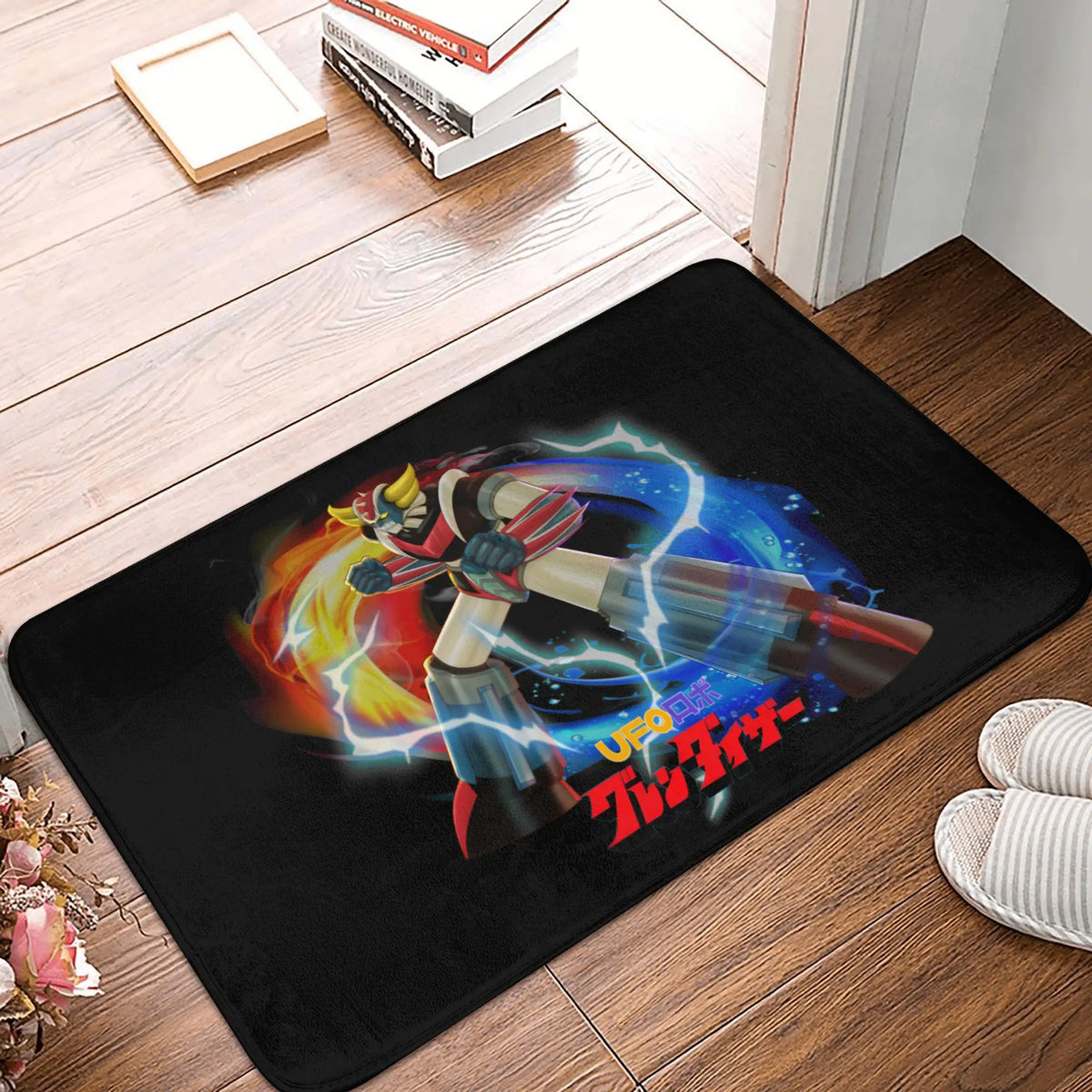 UFO Robot Mazinger Z Front Door Floor Entrance Mats Outdoor Anime Bath Kitchen Doormat Bedroom Carpet Rug