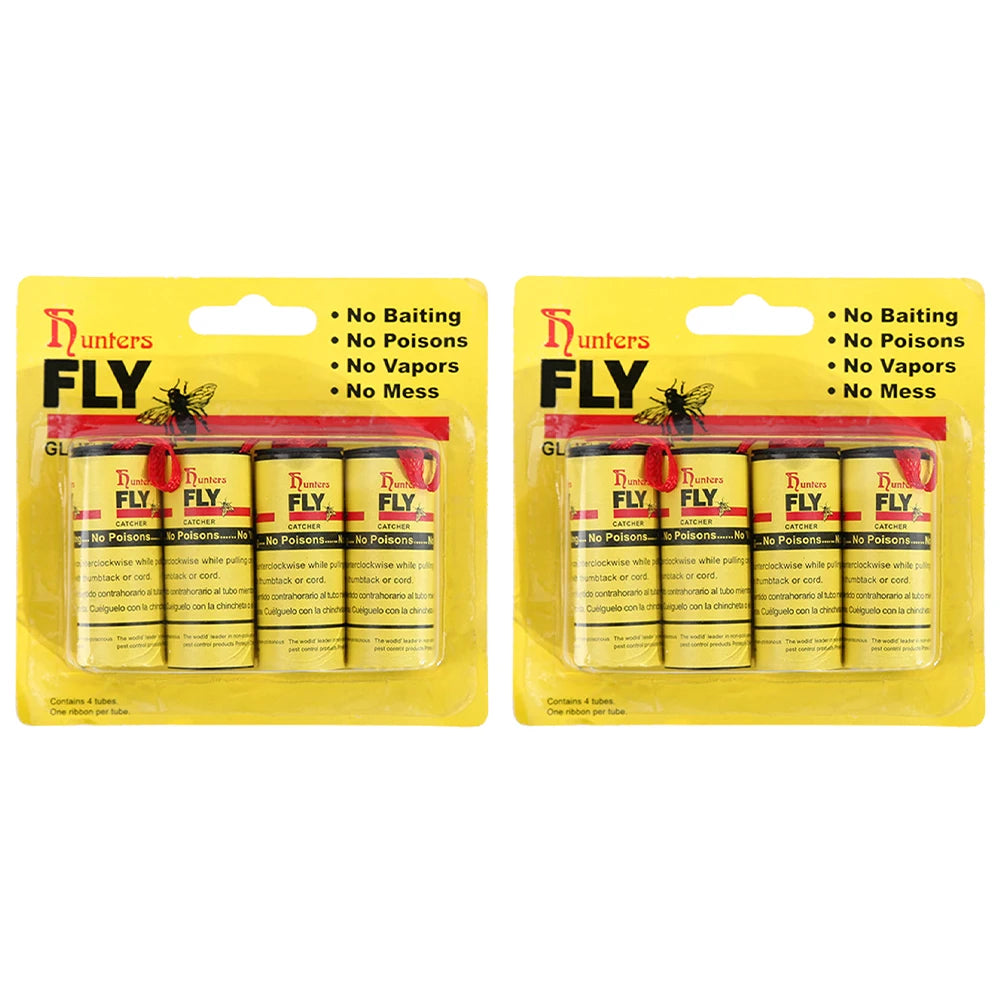 Fly Catcher Disposable Fly Killer  Trap  Control Fly Trap Paper Strip  Easy To Use for House Kitchen