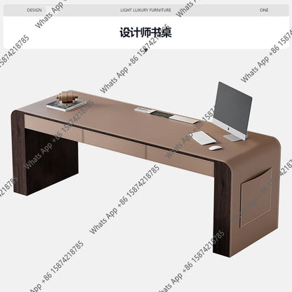 KK SmDesign Luxury Computer Desks Rectangular Storage Organizer Study Gaming Desk Drawers Bedroom Escritorio Ordenador Furniture