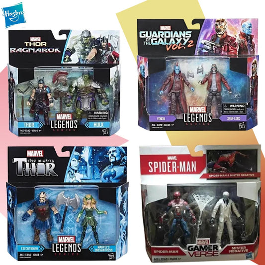 【IN STOCK】Hasbro Marvel Legends Battle Series 2-Pack, Bruce Banner & Thor Action Figure Set, Collectible Model Toy Gift