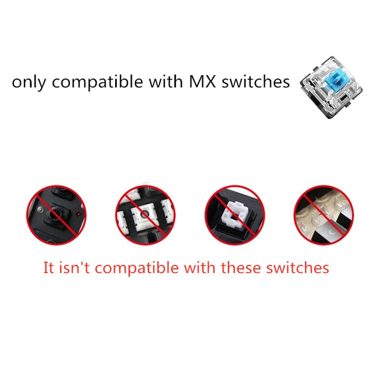Crystal Transparent Cherry Profile Keycaps For Mechanical Gaming Keyboard ISO Enter PC Key Caps Side Carving Backlit RGB Keycap