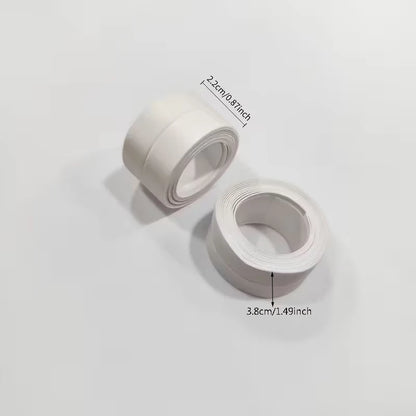1m/3.2m PVC Waterproof Sealing Tape for Bathroom Sink, Shower, Bathtub and Toilet - Self Adhesive Wall Sticker