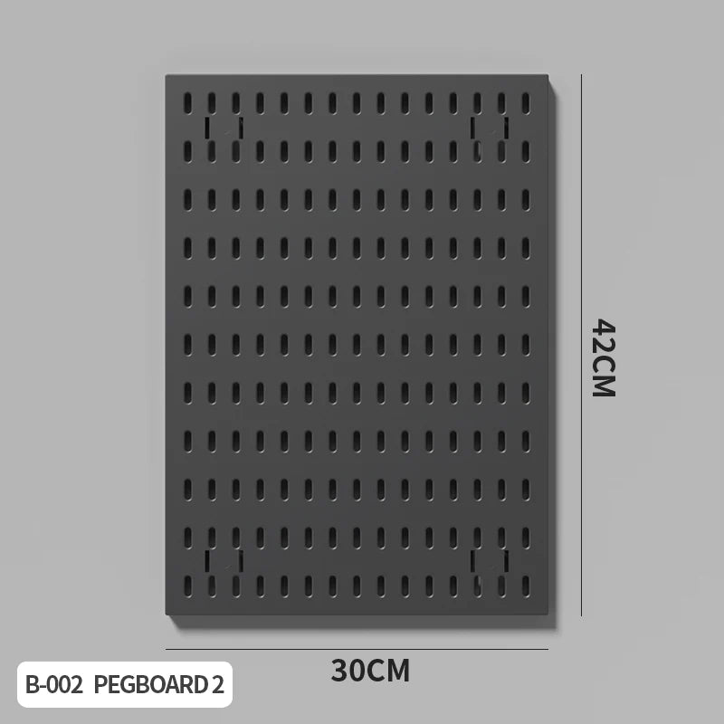 No-Drill Gaming Room Pegboard, Wall Organizer for Controller, Headphone & Keyboard Stand, Multi-Functional Display Storage Rack