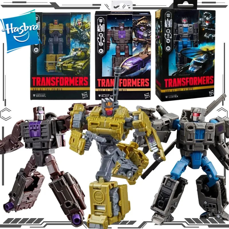 Hasbro Transformers Age of The Primes Combaticon Brawl Blast Off Vortex Transforming Robot Action Figure Collectible Model