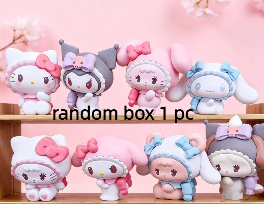 New Product In Stock Kt Cat Kuromi Co Branded Blind Box Figurine Toy Cute Desktop Ornament Holiday Surprise Gift For Fans