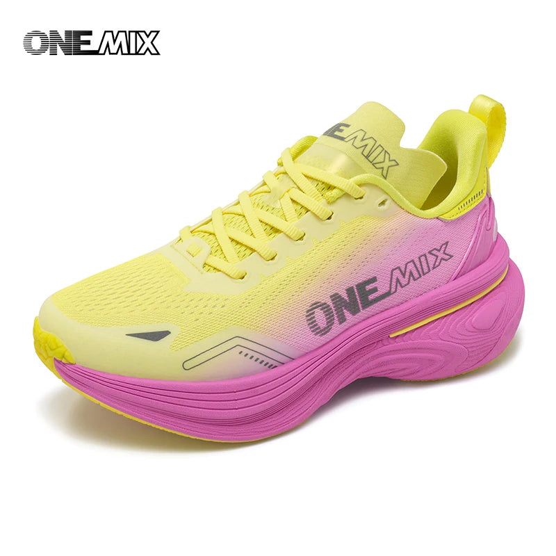 ONEMIX Women Cushion Running Shoes 2026 New Lightweight Outdoor Sneakers Fashion Road Jogging Fitness Sports Trainers