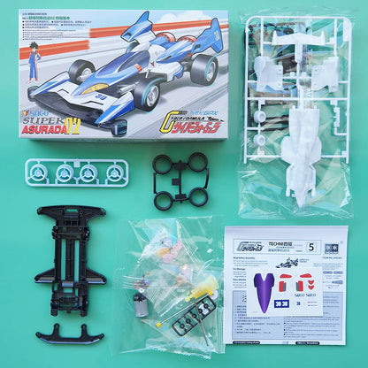 Daxing Xingda MINI 4WD Car High Intelligence Formula TZ-X Chassis Thunder God Asurada F