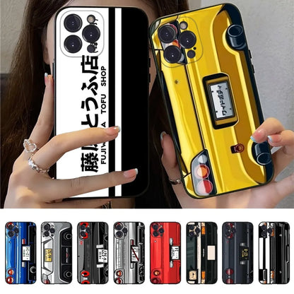 Initial D AE86 Cars Phone Case Silicone Soft for iphone 16 15 14 13 12 11 Pro Mini XS MAX Plus X Cover