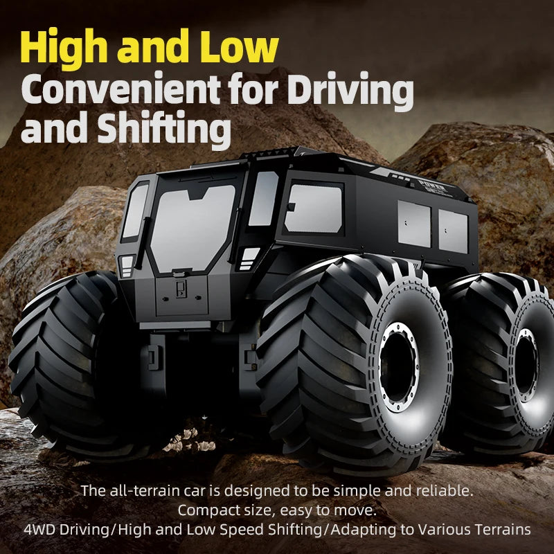 New JJRC Q210 RC Sherpa Four-Wheel Drive Large Foot Climbing All-Terrain Amphibious Vehicle Toys for Children.
