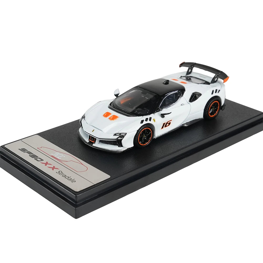 1:64 Diecast Alloy Supercar Model SF90-Style High-Simulation Mini Vehicle New Arrival Collectible Display Gift Toy