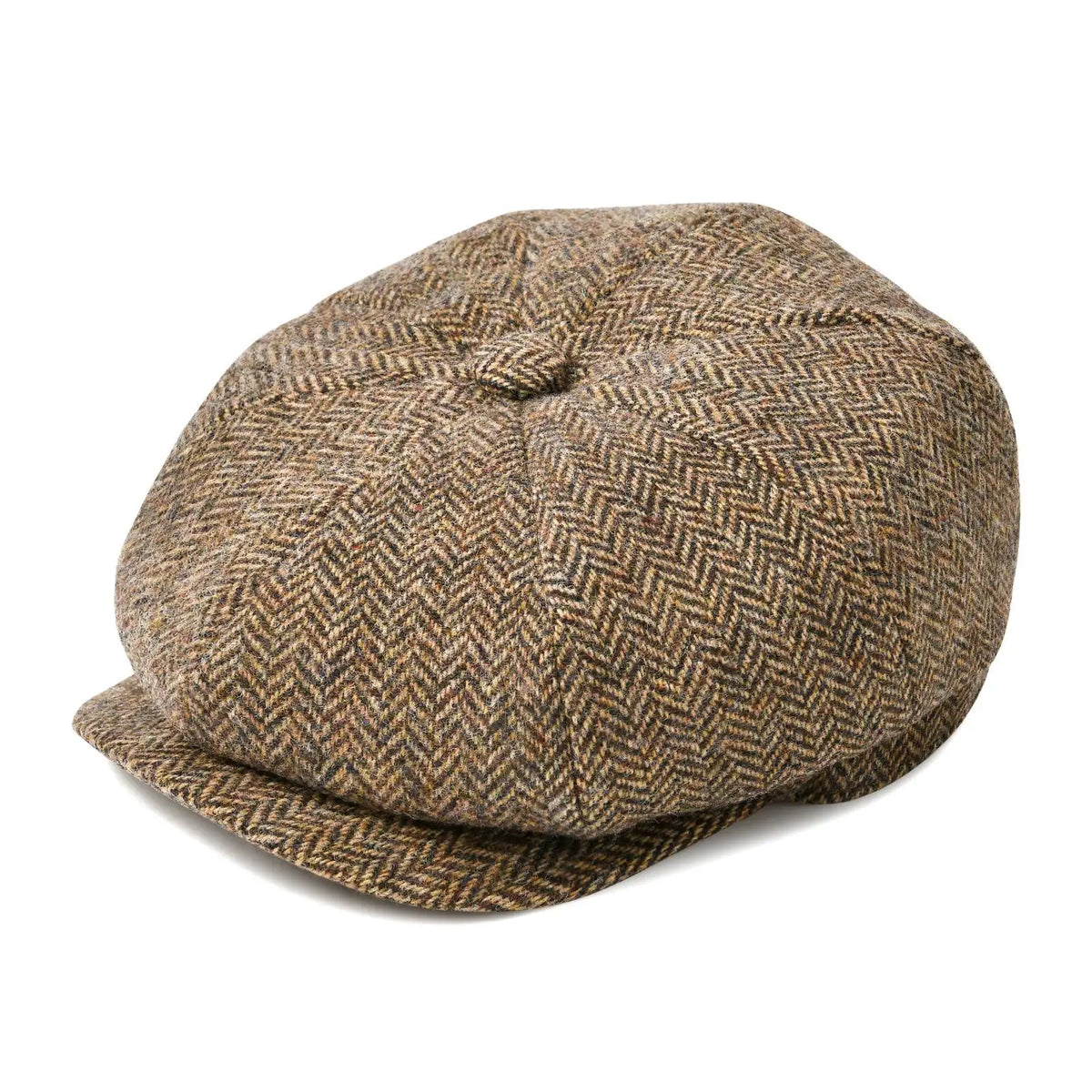 BOTVELA Wool Tweed Newsboy Cap Herringbone Men Women Gatsby Retro Hat 8 Panel Driver Flat Cap Black Brown Green Navy Blue Coffee