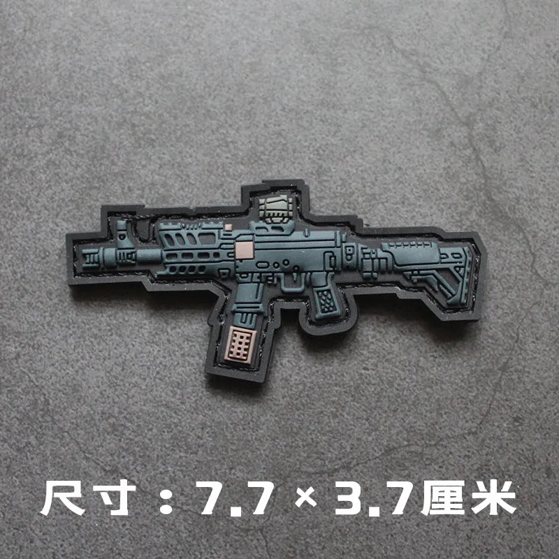New 3D PVC Armband M416 Q Edition Armband Backpack Morale Collection Tactical Fast Tank Military Hook&Loop Patches for Clothing