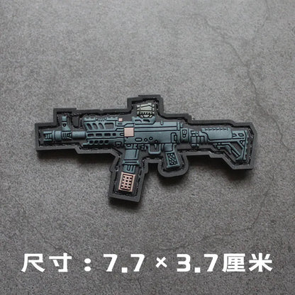 New 3D PVC Armband M416 Q Edition Armband Backpack Morale Collection Tactical Fast Tank Military Hook&Loop Patches for Clothing