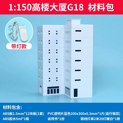1/150 N Scale Diorama Models Architecture Building House Outdoor City Railway Layout Street Building Scene Model Toy Gift