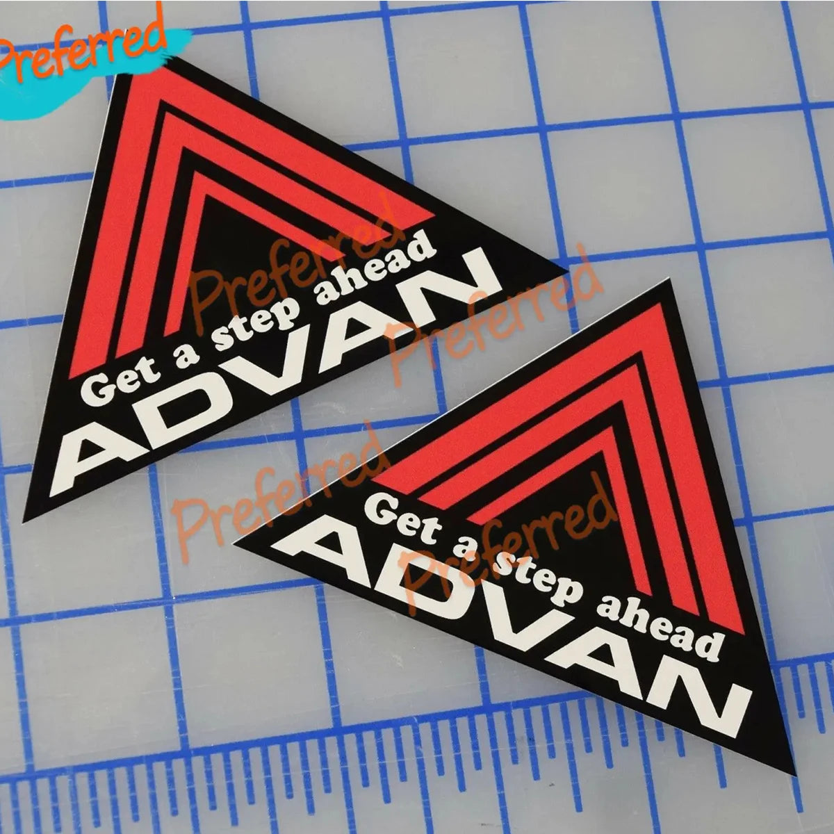2x Advan Racing Decal Stickers JDM Drift Decal for Your All Cars Racing Laptop Motorcycle Helmet Trunk Toolbox