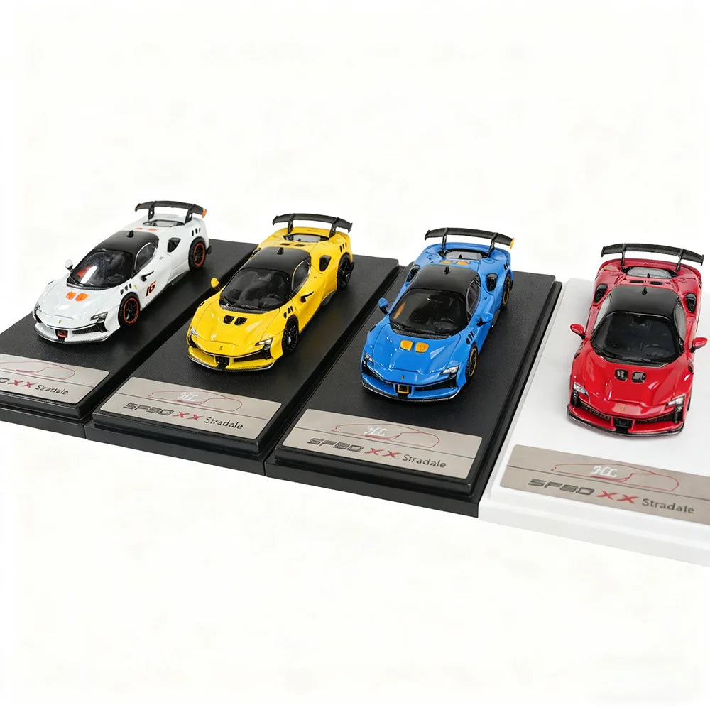 1:64 Diecast Alloy Supercar Model SF90-Style High-Simulation Mini Vehicle New Arrival Collectible Display Gift Toy