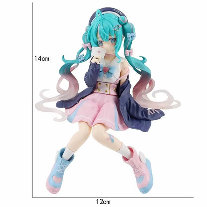 Hot Kawaii Girl Hatsune Miku Anime Figure Fashion Subclture Miku Action Figure Birthday Gift PVC Collection Model Doll Toys