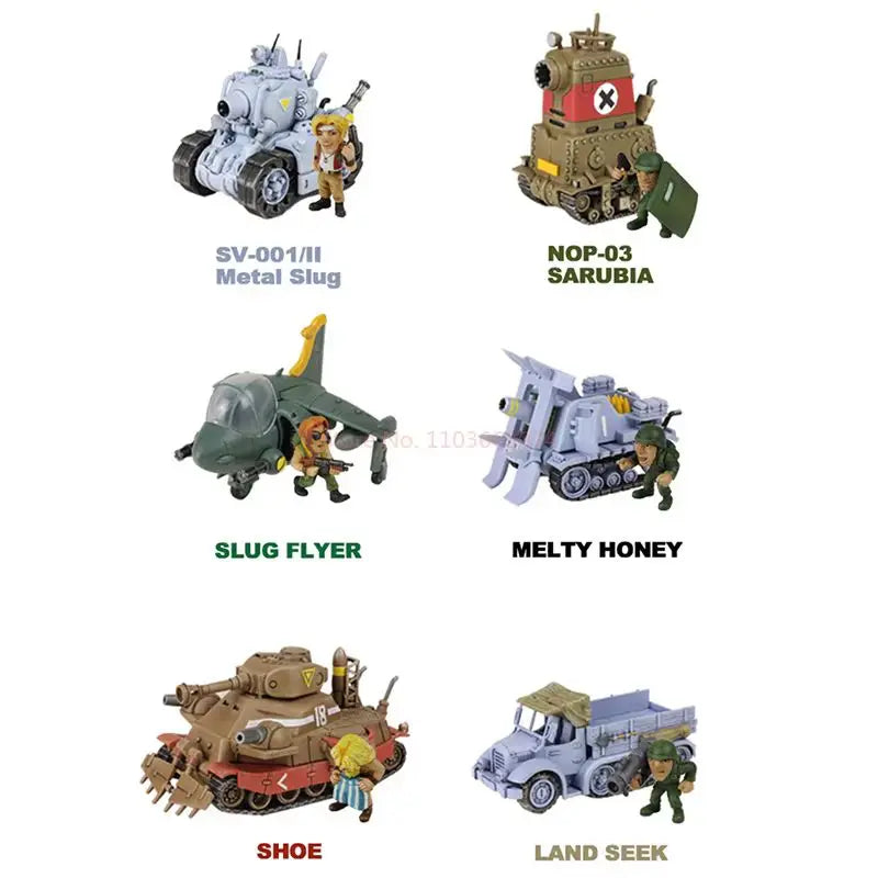 Hot Era Models Metal Slug X Series - Mini Scale Military Set Tank, Aircraft, Truck & Pow Figures Collection In Stock