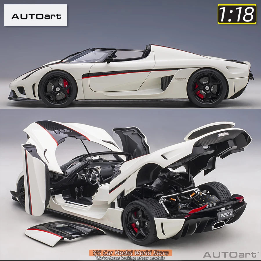 AUTOart model 1/18 Scale New  Koenigsegg Regera car model Static Decorative Items Holiday Gift Collection
