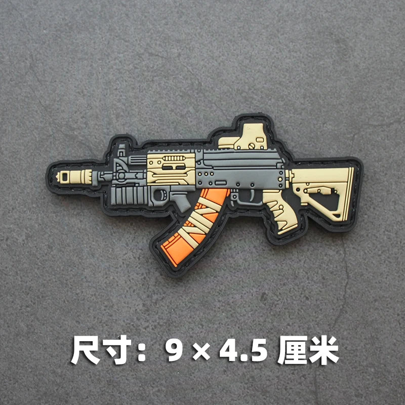 New 3D PVC Armband M416 Q Edition Armband Backpack Morale Collection Tactical Fast Tank Military Hook&Loop Patches for Clothing