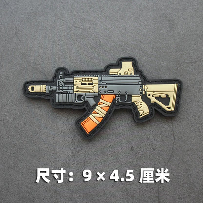 New 3D PVC Armband M416 Q Edition Armband Backpack Morale Collection Tactical Fast Tank Military Hook&Loop Patches for Clothing