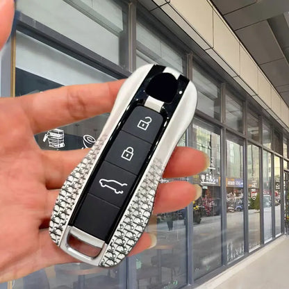 ABS Car Remote Key Case Cover Fob Shell for Porsche Cayenne Macan Panamera 911 718 Boxster Taycan