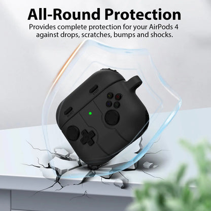 Classic Game Case for Apple Airpods 4/Pro 3/Pro 2 Cases Soft Silicone Funny Case Cover with Cleaning Kit For AirPods 4/Pro 3/Pro