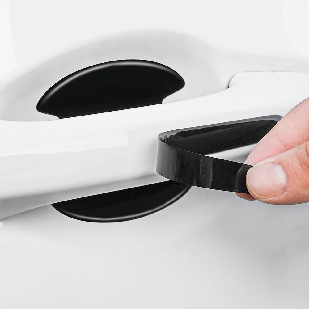 8PCS Car Door Handle Bowl Anti-Scratch Protector Stickers, Anti-Collision Protection Strip Auto Exterior Accessories