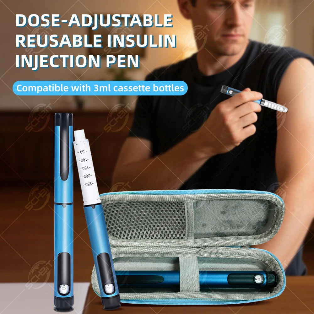 Reusable 3ml Insulin Medical Injection Pen Insulin Pen Injector Assembly Machine Reusable Insulin Refill Injector Pen