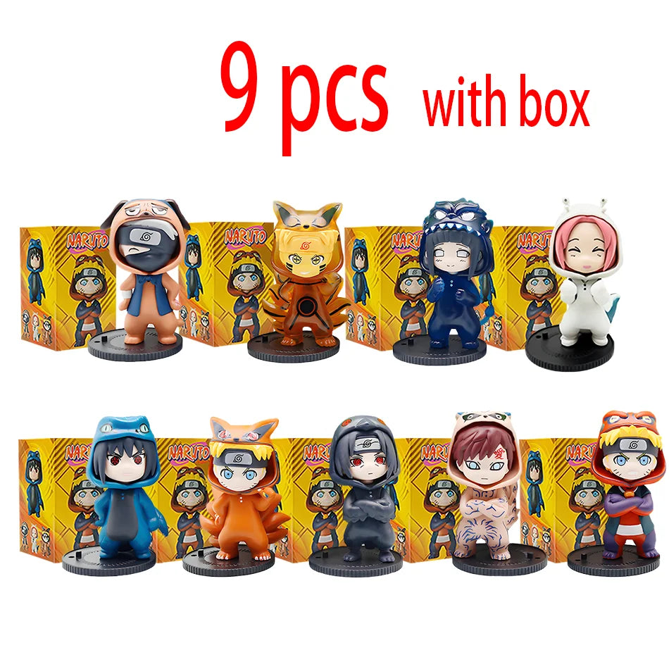 Naruto Blind Box GREMLIN Series Figure Model Sasuke Ornament Toy PVC Collection Gift Decorative Desktop Decoration Gifts