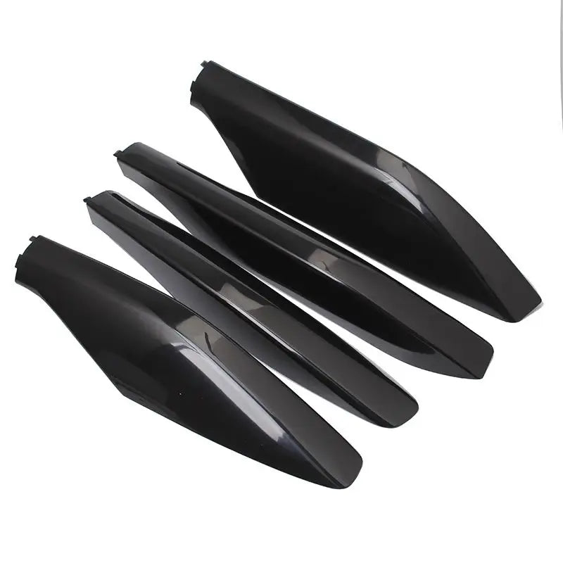 Black ABS Roof Rack Bar Rail End Protection Cover Shell 4PCS For Toyota Land Cruiser Prado Fj120 2003 - 2006 2007 2008 2009