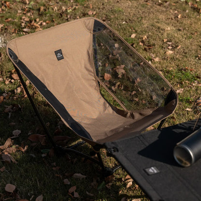 TILLAK 650g Ultralight Ground Chair 7075 Aluminum Alloy 1000D Cordura Fabric Foldable Camping Chair for Outdoor Hiking Fishing