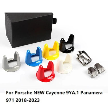 For Porsche NEW Cayenne 9YA.1 Panamera 971 2018-2023 Car Ignition Start Engine Stop Button Knob Bracket Decoration Cover Trim