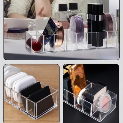 8grid Lipstick Storage Box Nail Care Storage Box Dust-Proof desktop Cosmetics Nail Polish Transparent Lipstick Storage Rack Nail