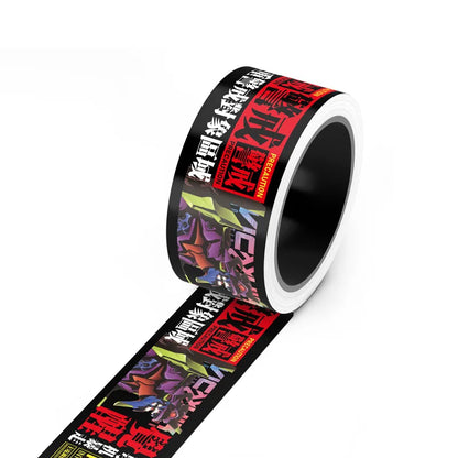 Little Yellow Cute Roll-packed Cartoon Waterproof PVC Sticker Tape Long Warning Trendy Brand Sticker 5 Meters Per Roll