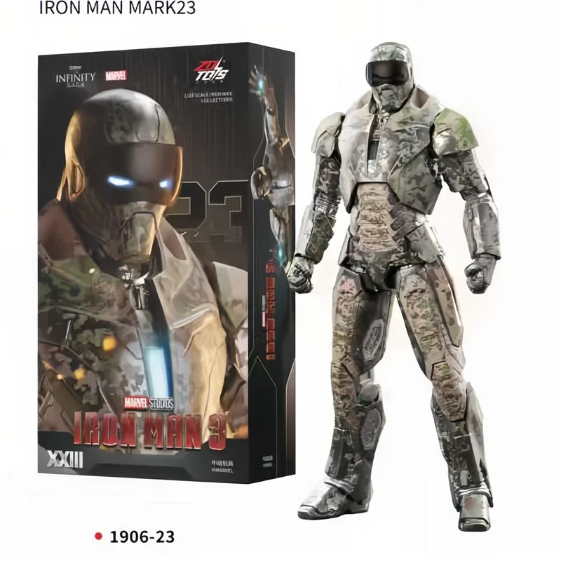 ZD Toys Iron Man Action Figure Mark 35 Red Snapper Iron Man MK 24 MK 22 MK 47 Tony Stark Ironman Figure Action Collect Toy Gift