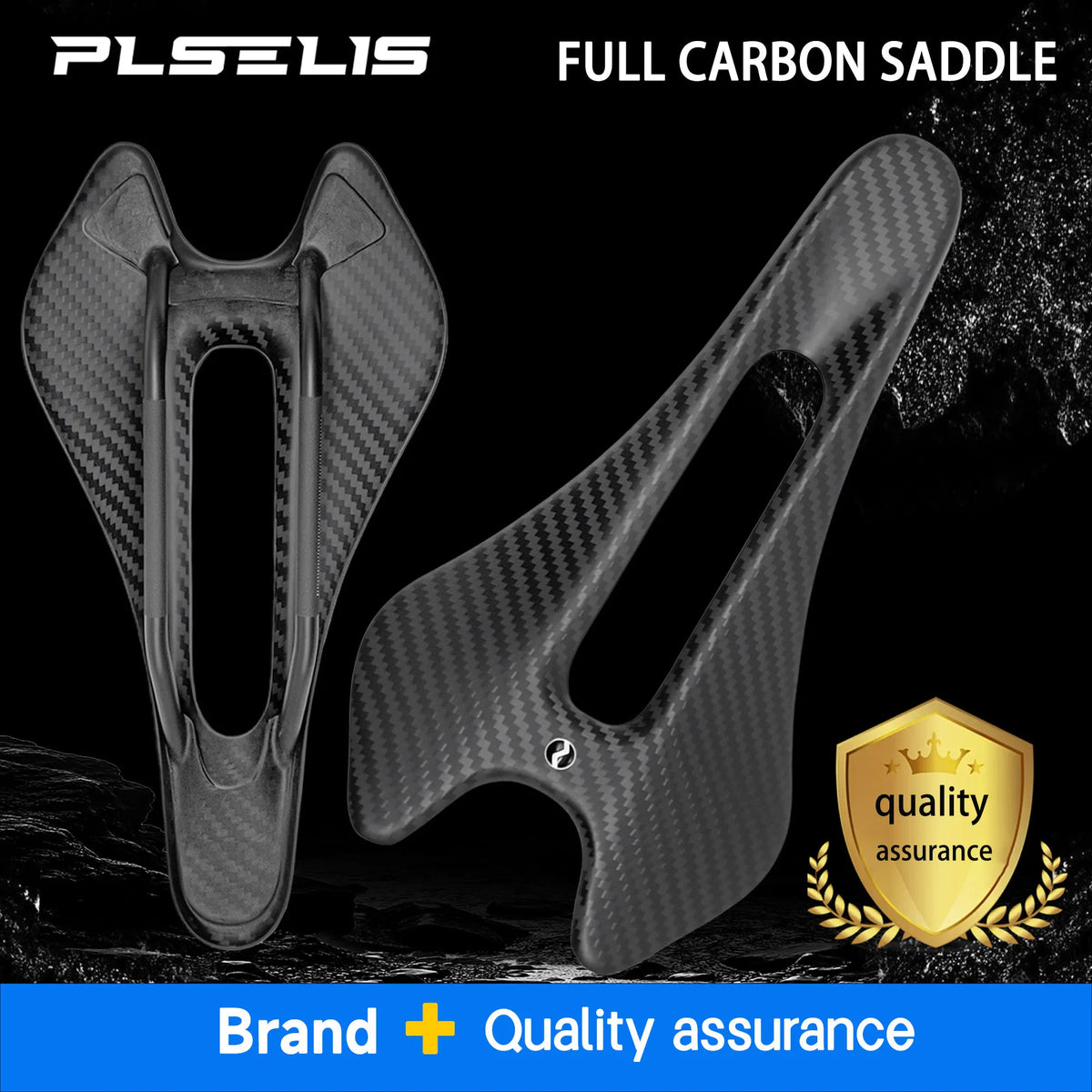 Plselis Full Carbon Saddle Light Road Bike Cushion Weight 66g/90g/100g Waterproof and Wear-Resistant Ergonomic Design