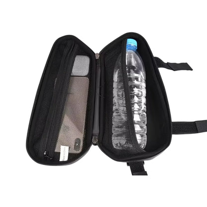 EVA Motorcycle Side Bag – Textured Carbon Look, Splash-Proof Universal Saddlebag for Most Bikes, Large Capacity Storage