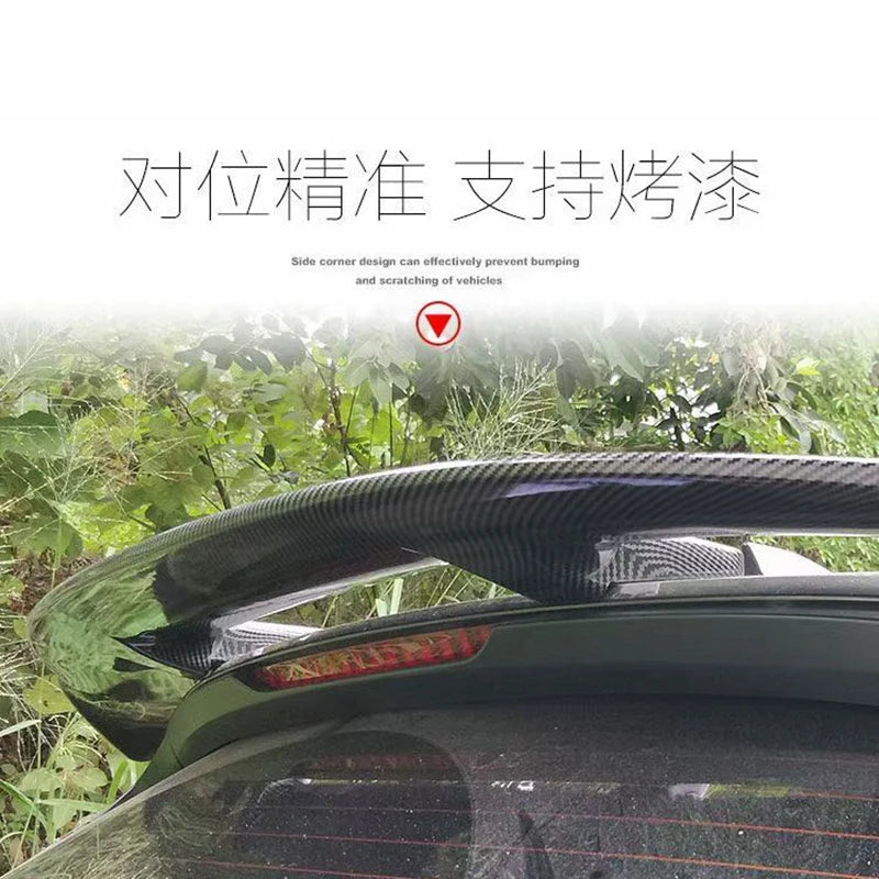 Car Spoiler Universal Wing Racing Hatchback Wings Car Tail Exterior Trim ABS Spoilers GT Carbon Fiber Tail Wing Car accessories