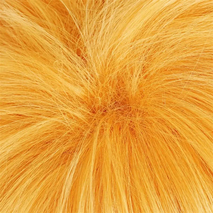 Anime Kurosaki Ichigo Cosplay Wig 30cm Orange Short Hair Heat Resistant Synthetic Wigs Halloween Party