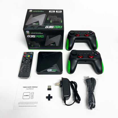 2026 New Super G36 Pro Game Console with 256G 120000+ Retro Video Games,Game Box with Wireless Controller,Kid Gift