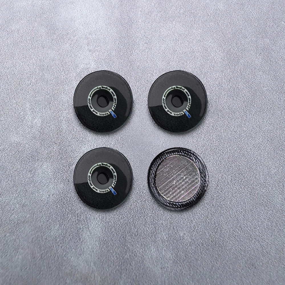 Kicarmod 1/64 10.5mm Alloy Model Wheels with Magnetic Hub Caps-with Rubber Tires for Tomica Custom Diecast Cars