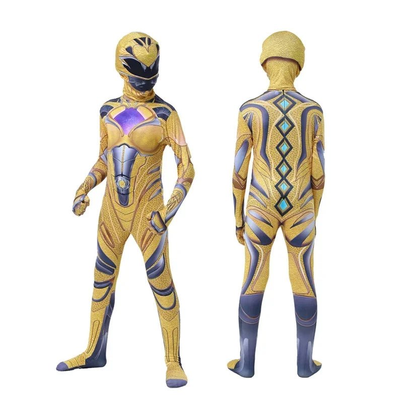 Rangers Costume  Power Mecha Five Beast Cosplay Anime  Halloween Costumes For dMask Carnival Party Jumpsuits