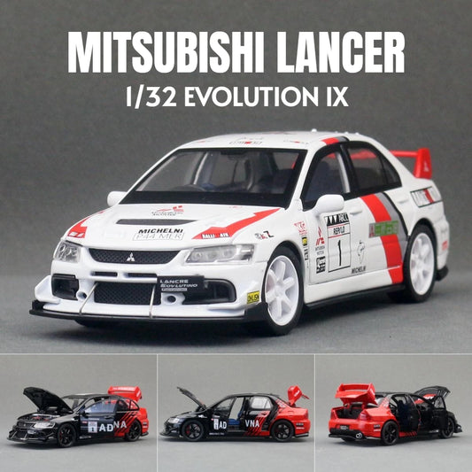 1/32 Mitsubishi Lancer EVO Final Edition JDM Racing Toy Car Model Diecast Metal Miniature Collection Gift For Children Boys
