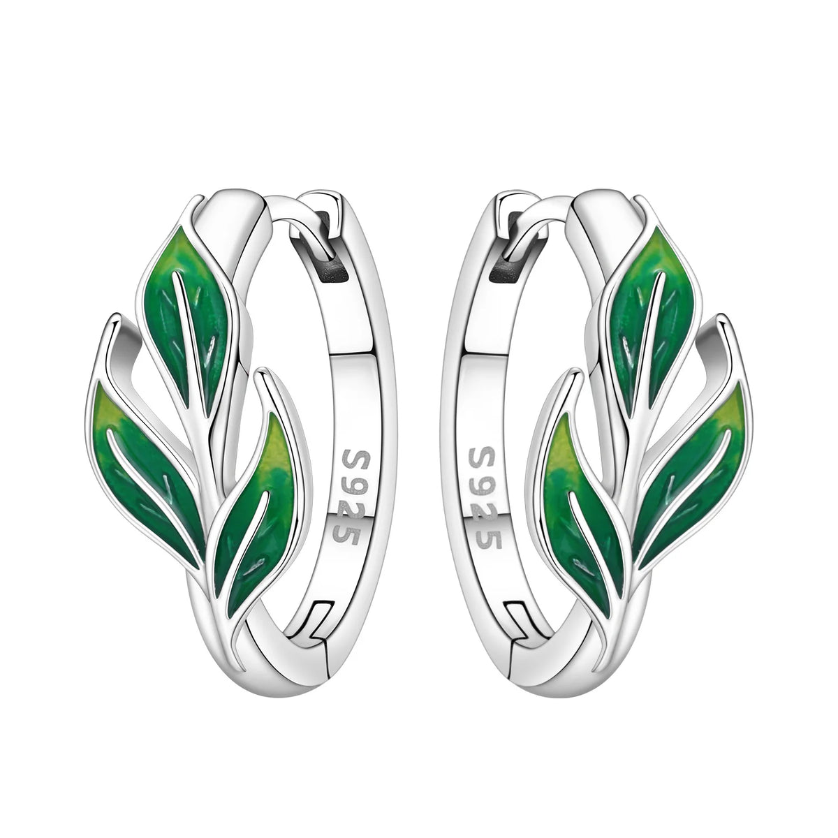 Orstarry Original 925 Sterling Silver Blue Iris Flower Earrings Women Hoop Earring Anniversary Jewelry Trendy Gifts