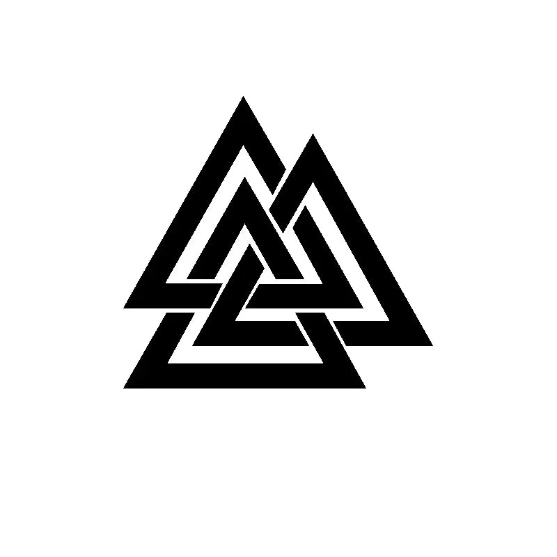 Valknut Vinyl CAR DECAL Pagan Odin Asatru Norse Viking Sticker Car Window Decor Laptop Decals for Apple MacBook Decoration